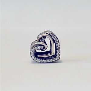 Pandora Sparkling Entwined Hearts Charm